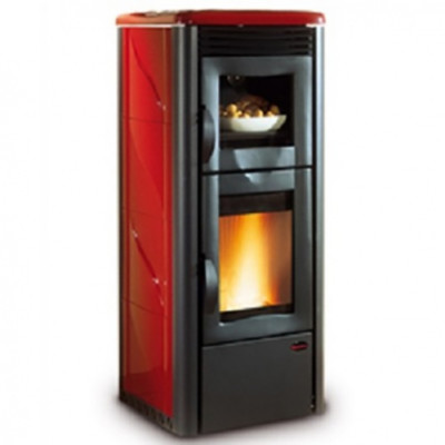 STUFA A PELLET CON FORNO EXTRAFLAME DELIZIA BORDEAUX | eBay
