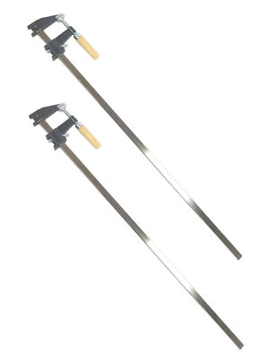 Set of 2 - 36'' Steel Bar Clamp Tool, Ratchet Quick Release for Metal or Wood