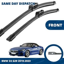 Front Windscreen 21" 21" Flat Aero Wiper Blades Pair for BMW Z4 G29 2019-2024