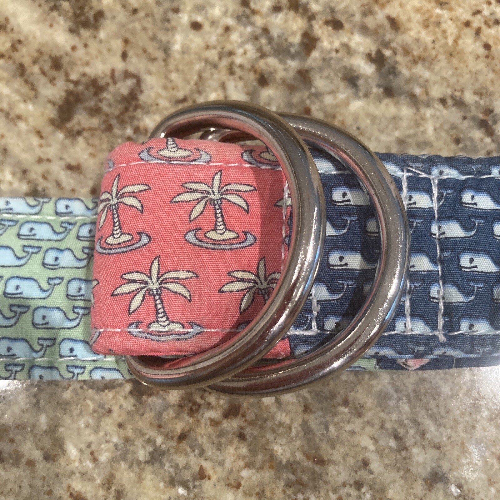 Vineyard Vines Multicolor Patchwork D Ring Belt S… - image 10