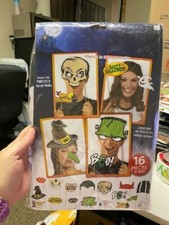 Halloween Party Social Media Photo Booth Fun Signs 16 Different Pieces Kit New