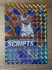 2020 panini mosaic theo maledon rookie scripts orange reactive prizm