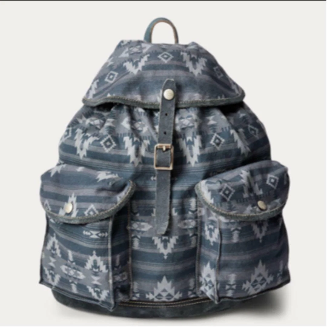 バッグ RRL RILEY ROUGHOUT SUEDE BACKPACK RRL - Leather-Trimmed Roughout Suede Backpack RRL