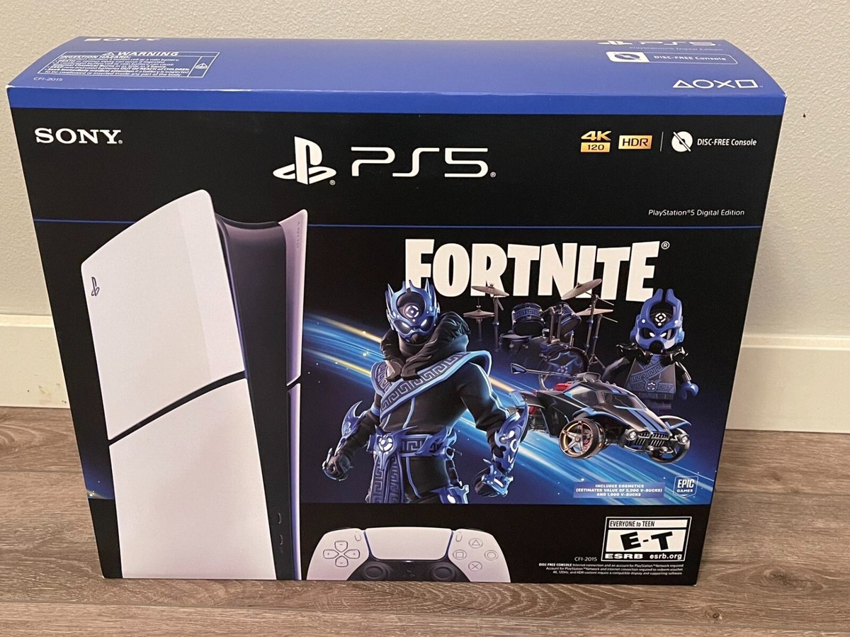 New Sony PlayStation 5 Slim Console Digital Edition- Fortnite