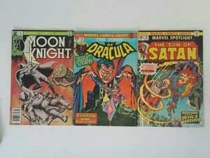 Moon Knight 6, (Marvel, Apr 1981), Marvel Spotlight 16, Tomb of Dracula 23, lot | eBay
