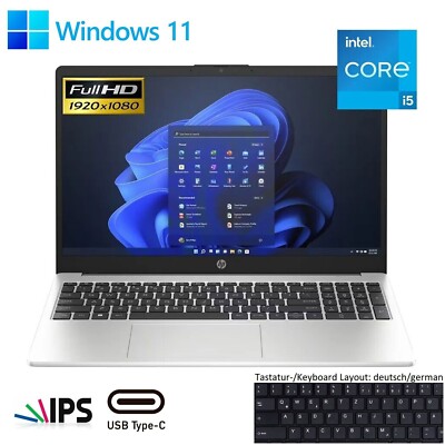 HP 250 G10 Notebook 15.6'' Intel i5-1334U @4.6GHz 8GB DDR4 2TB SSD Win 11 Home