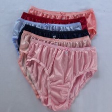 6pcs Bikini Women Size XL Premium Nylon Silky Soft Smooth Briefs Hip 40"-42"