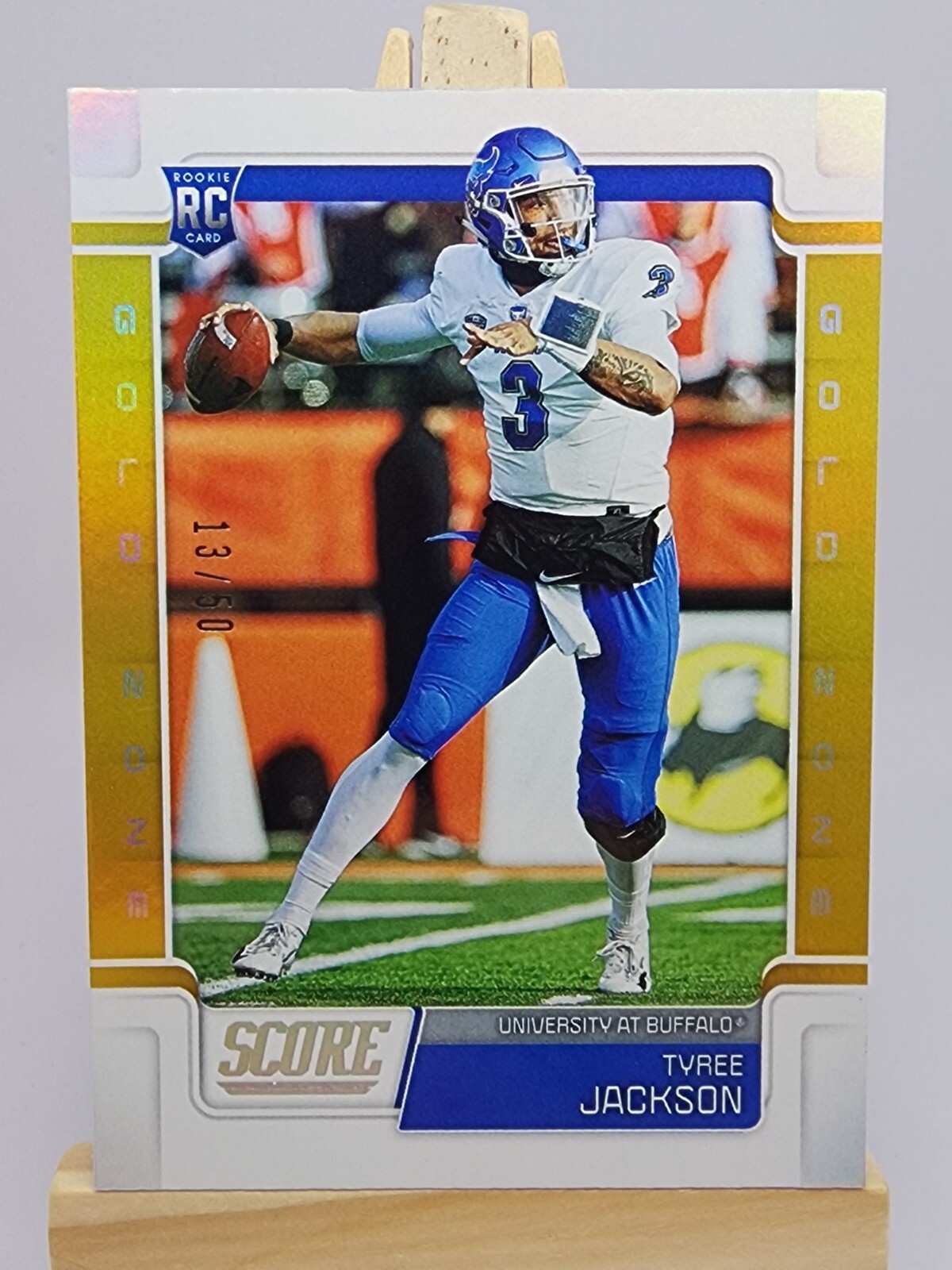 Tyree Jackson 2019 Score Gold Zone Rookie RC #409 /50 Buffalo Bulls