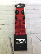 Character Collection Marvel Deadpool Themed Men's Crew Novelty Socks 1 Pair NEW