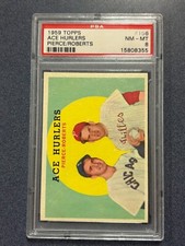 1959 Topps - Ace Hurlers #156 Robin Roberts, Billy Pierce PSA 8 @SC55