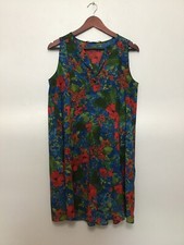Zara Basic Sheer Floral Dress Sleeveless Sz M