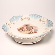 ATQ Porcelain Musical Cake Pastry Candy Stand Cherubs Barbara Walters Collection