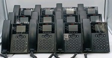 LOT OF 12 POLY VVX 250 VOIP BUSINESS PHONE W/ STANDS  HANDSETS