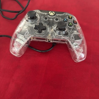 Clear Afterglow PDP Wired Controllers Microsoft XBOX ONE 048-121 With Cable