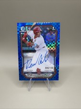 2026 Bowman Chrome Prospect Blue Xfractor Auto Deniel Ortiz /150 St. Louis 1st