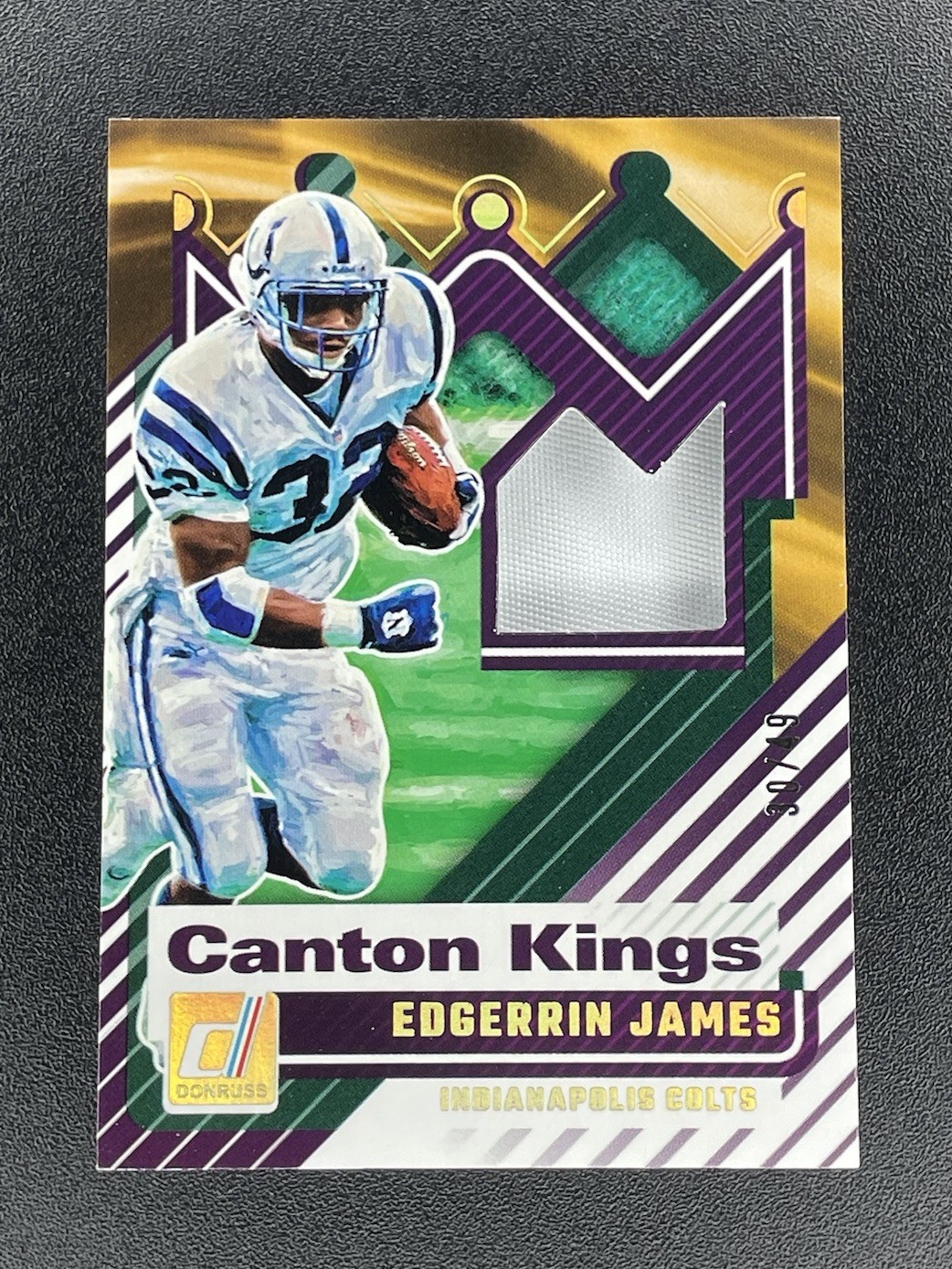 Edgerrin James 30/49 - 2025 Panini Donruss #CK-EJS *Canton Kings” Colts