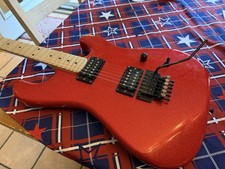 Red Sparkle Locke/Musikraft Frankenstein Kramer Ad Franky Van Halen Guitar