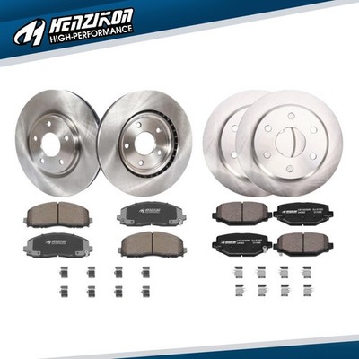 Front Rear Disc Rotors Ceramic Brake Pad for Dodge Grand Caravan Journey Ram C/V