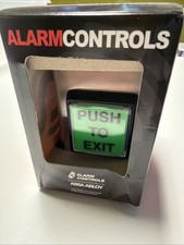 TS-2 Momentary Action Push-to-Exit Push Button, Green by Alarm Controls