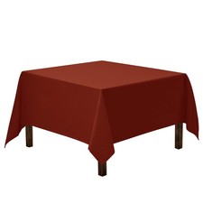 Gee Di Moda Square Tablecloth - 70 x 70 Inch 70" x Square , Burnt Orange