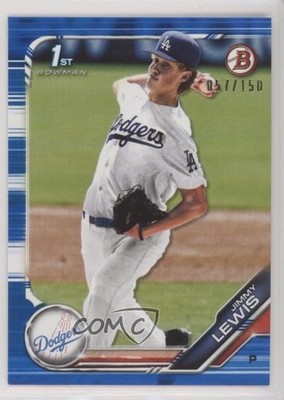2019 Bowman Draft Blue 57/150 Jimmy Lewis #BD-132 s3g