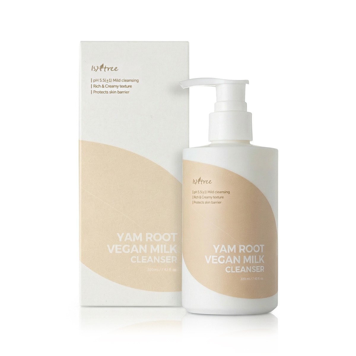 Isntree Yam Root Vegan Milk Cleanser 220 ml 4390₽