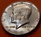 1965 Kennedy Half Dollar 40% Silver @ Melt Px*