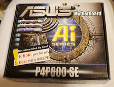 ASUS P4P800-SE Motherboard - NOS Complete in Box - Project/Recap Candidate