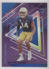 2022 Panini Chronicles Draft Picks Recon Blue 75/99 Kyle Hamilton #4 rf2