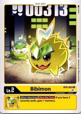 Bibimon BT6-003 Yellow Uncommon In-Training  Digimon CCG Card 