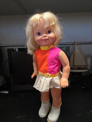 Vintage 1964 Mattel Swingy Doll in Original Clothes Nice Coloring & Hair - READ