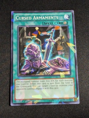 Yugioh - Cursed Armaments BP03-EN169 1st Edition Shatterfoil Rare NM
