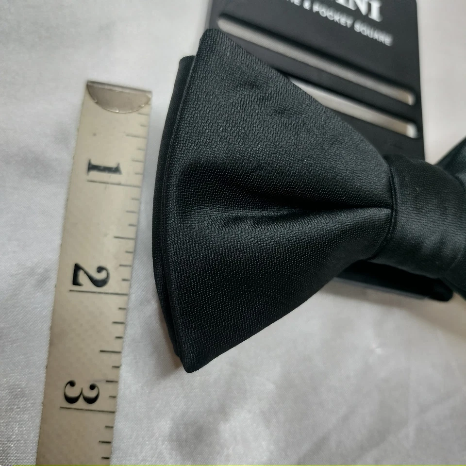 ALFANI 男式黑色仅领结正式梅西百货卡 NOS 可调节 4.5 X 2 英寸 — 第 3/4 张图片