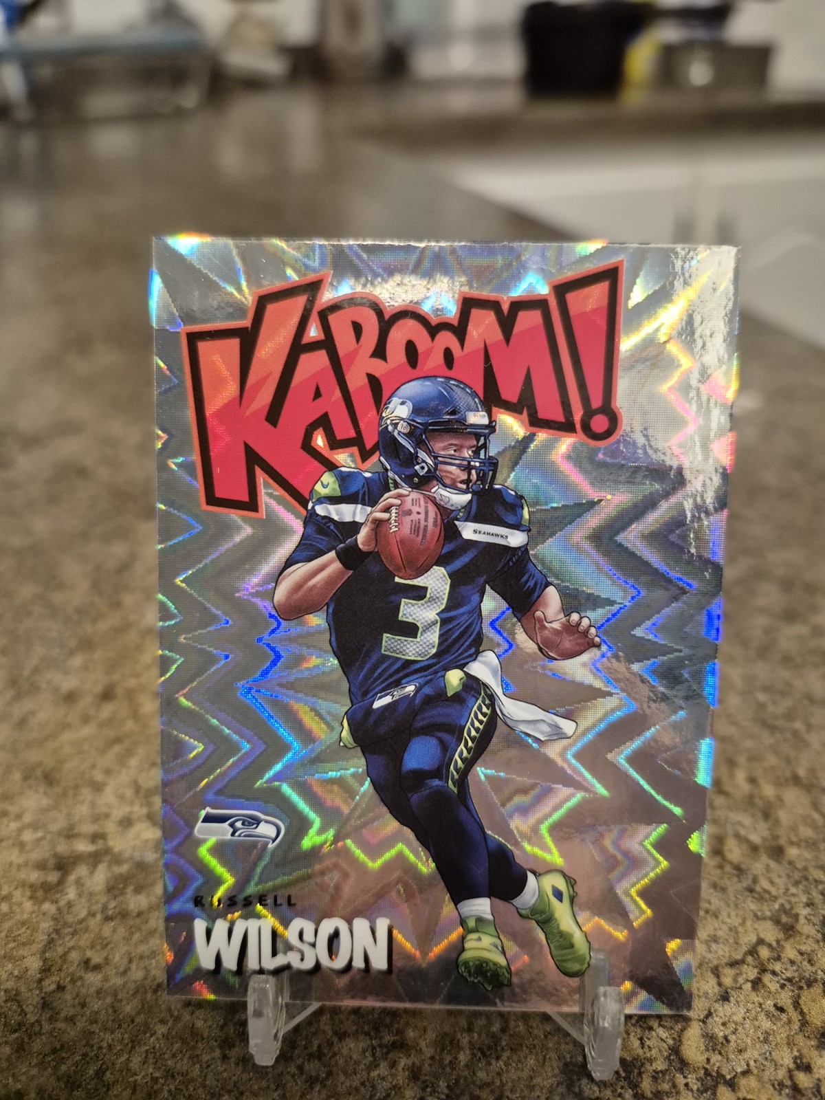 2020 Panini Absolute Kaboom Russell Wilson Seattle Seahawks K-RW Football Card