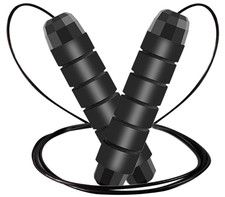 Cuerda para saltar ajustable sin enredos, r pida y suave para fitness