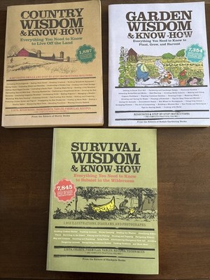 Set Of Three Practical Guide Survivalist Books