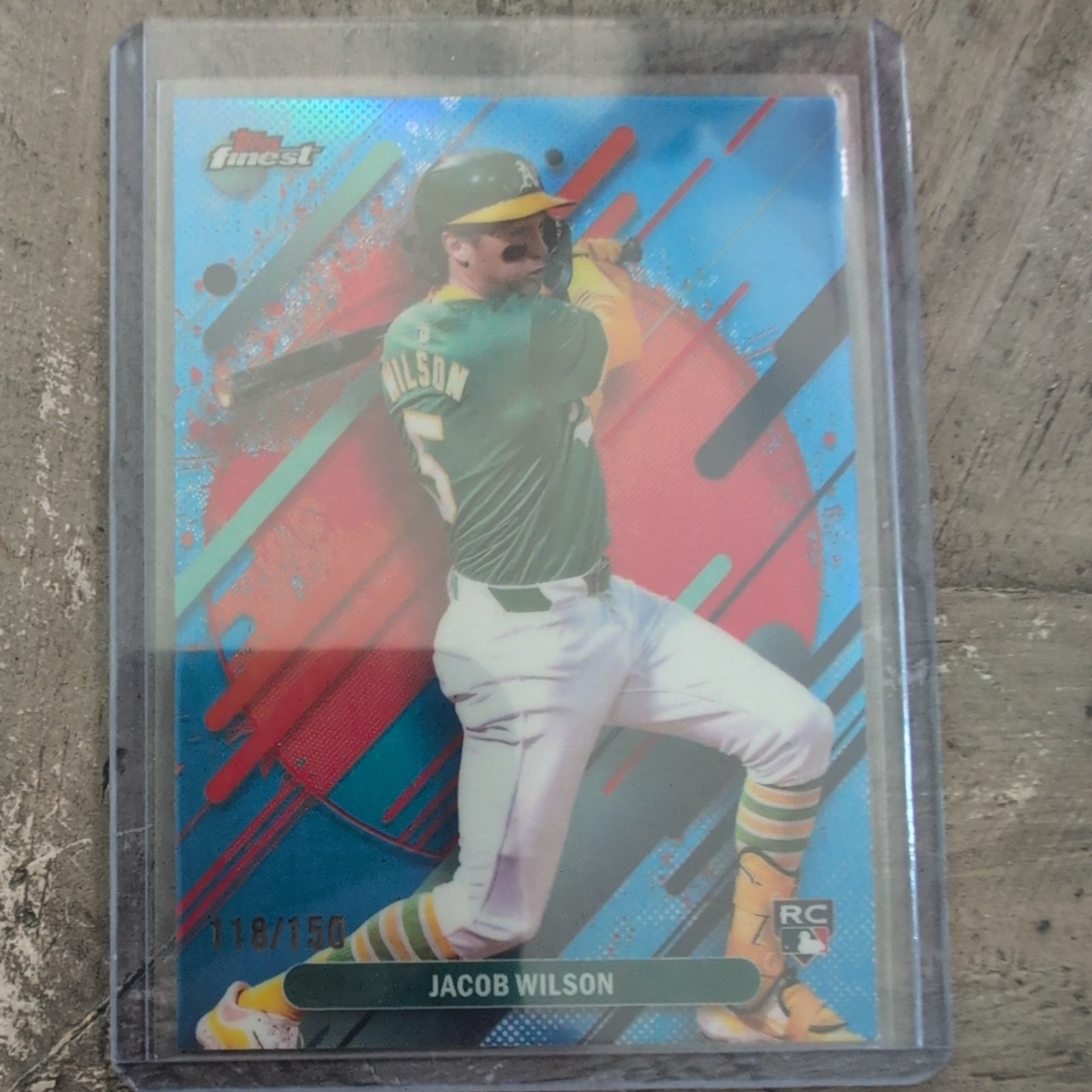 JACOB WILSON 2025 Topps Finest Sky Blue Refractor /150 RARE #295 Rookie RC