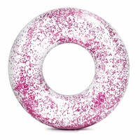 Intex Schwimmreifen Glitter Transparent Ø107Cm Aufblasbarer Schwimmring Badering