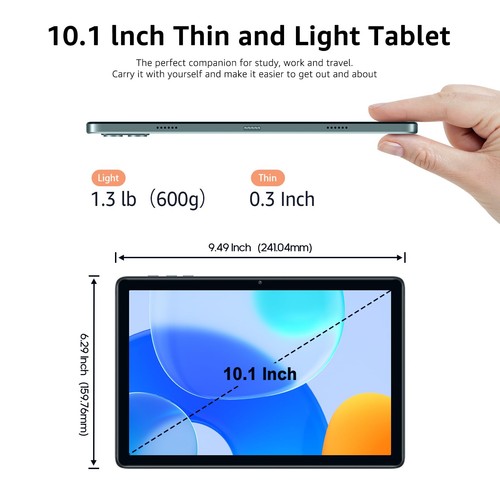 Android 14 Tablet 10.1 Inch, 8GB RAM 128GB ROM 512GB Expand WiFi Tablets PC, ... - Picture 6 of 9