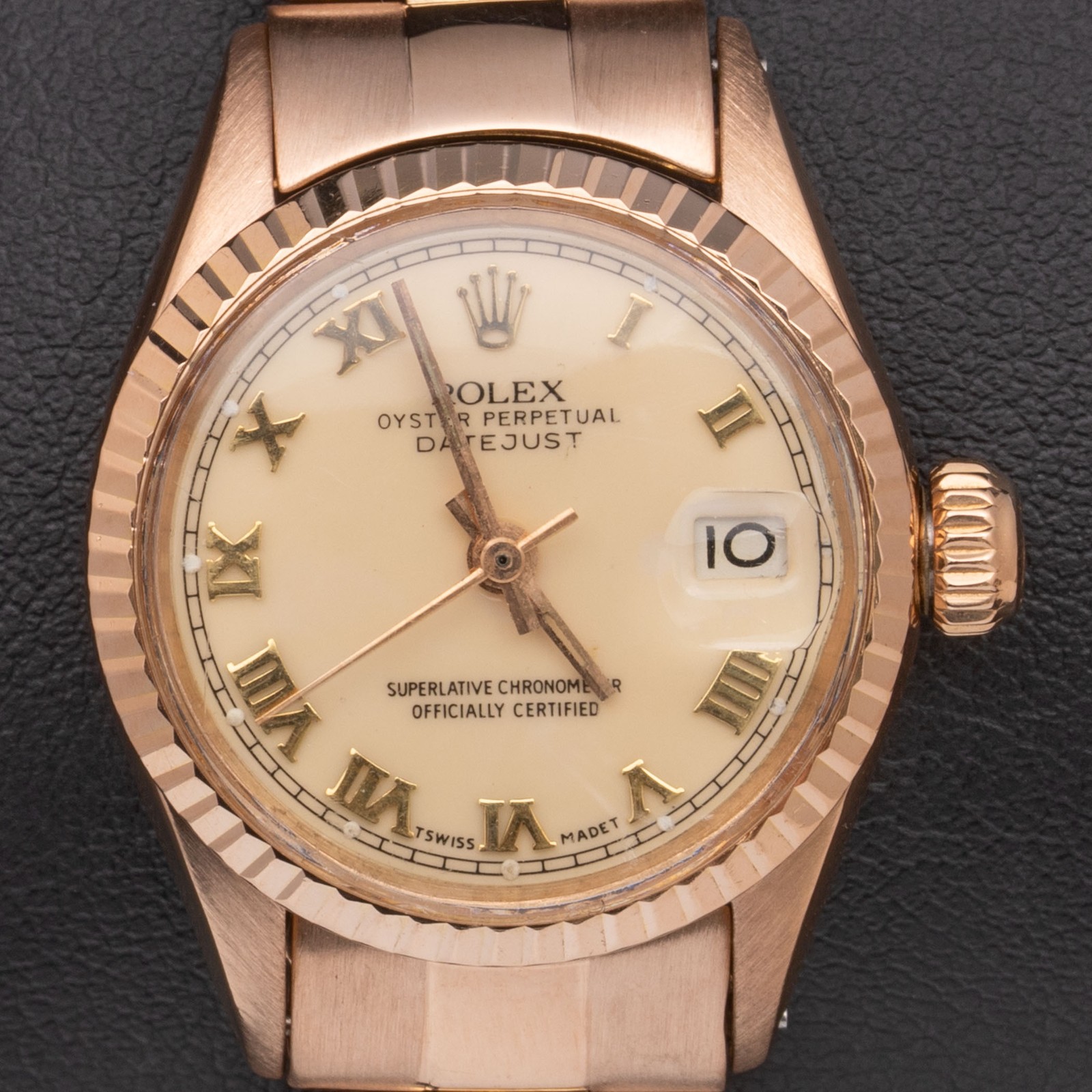 Rolex Datejust 6517 Rose Gold Cream