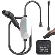 Level 1/2 EV Charger for with Tesla 16A Amp 110V-240V Portable Mobile EV Char...