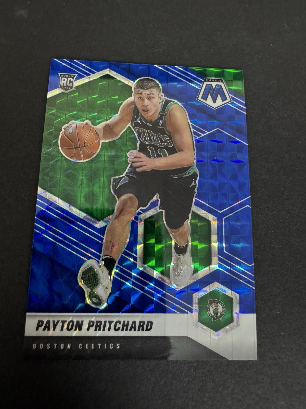 2020-21 Panini Mosaic Prizm Payton Pritchard Rookie Blue /99 #210