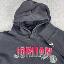 Michael Air Jordan Hoodie Kids XL Black Flight Pullover Sweatshirt Jumpman Logo