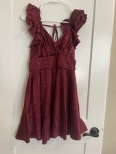 Altar'd State Women's Maroon Dress- Size Med