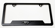 3d Pony Emblem Carbon Fiber License Plate Frame Stainless Steel For Mustang 3d Pony Emblem Carbon Fiber License Plate Frame Stainless Steel For Mustang