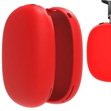 Geekria Silicone Skin Cover for Apple AirPods Max Headphones Red