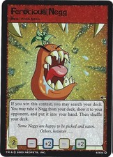 2003 Neopets TCG Base Set Ferocious Negg #6/234 Holo Foil Card