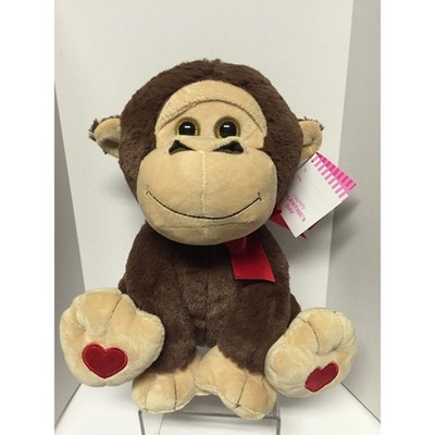 Hug Me Big Eye Chimpanzee Plush Jungle Animal 13in