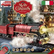 Modellismo Trenino Treno Elettrico Locomotiva a vapore giocattoli regalo Bambino