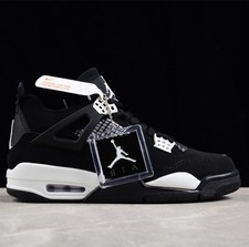 US Size 7 - 12Jordan 4 "White Thunder" Retro Men's Mid Top Basketball Shoes